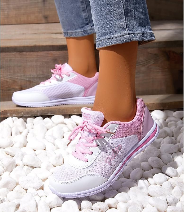 mesh sneakers for women, casual sports shoes, lightweight ...