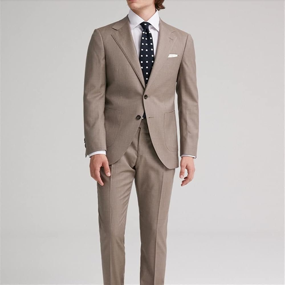 MOBYGKFY Men's Suit Set Spring/Summer Men Suits Slim Fit ...