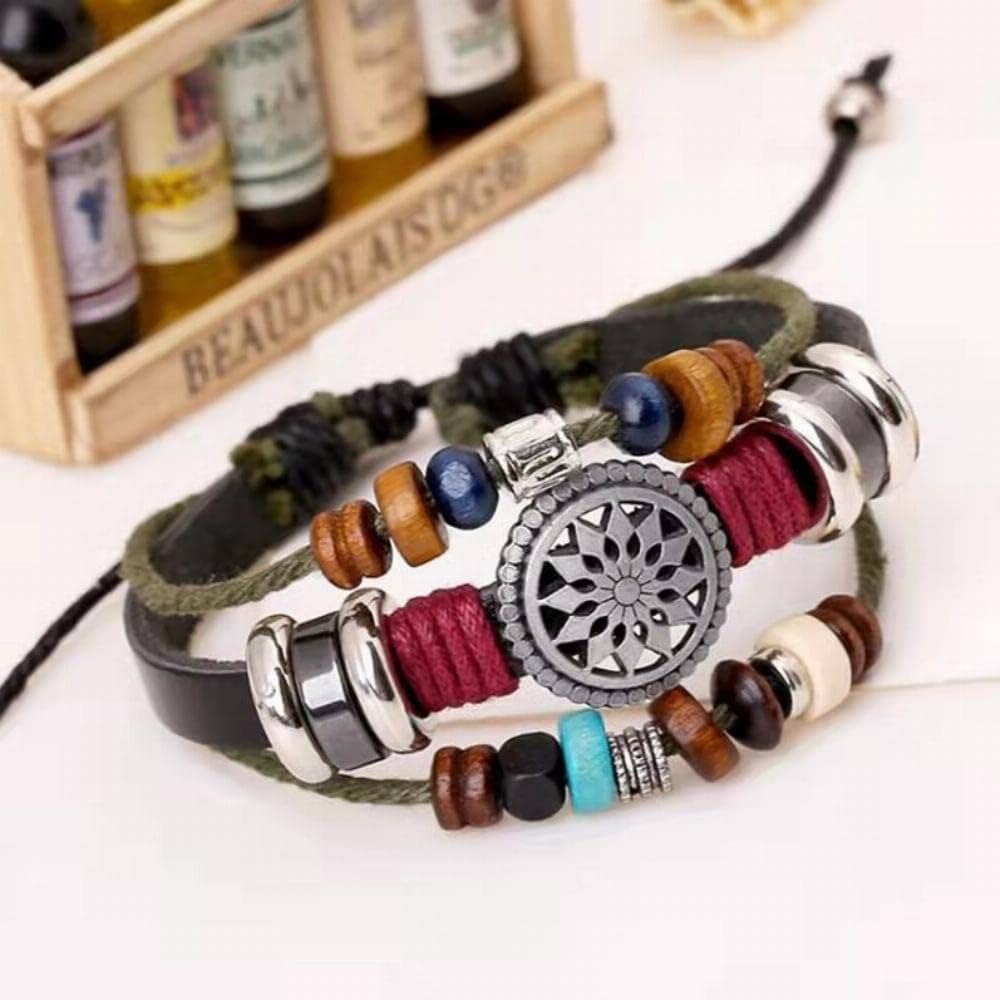 MYRDBT Bracelets Cuir pour Homme Femme, Bracelets en Cuir
