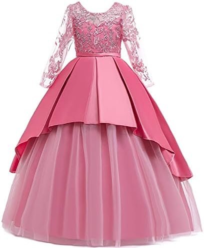 MYRISAM Girls Appliques Lace First Communion Dress Long ...
