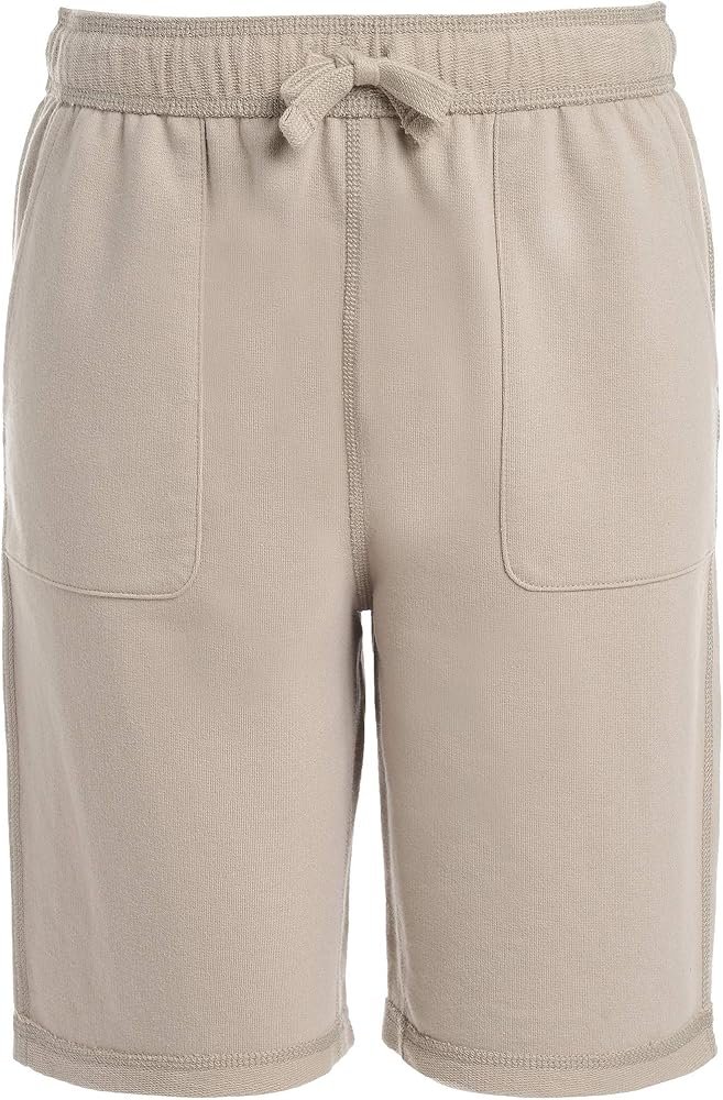 Nautica Boys' School Uniform Sensory-Friendly French Terry Short
