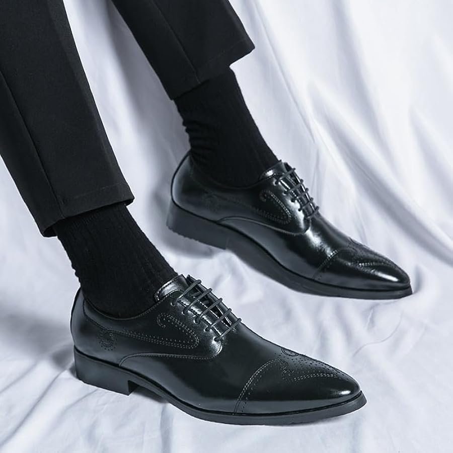 New Dress Oxford Shoes for Men Leather Fashion Brogue ...