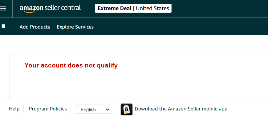 NOT ELIGIBLE TO SELL