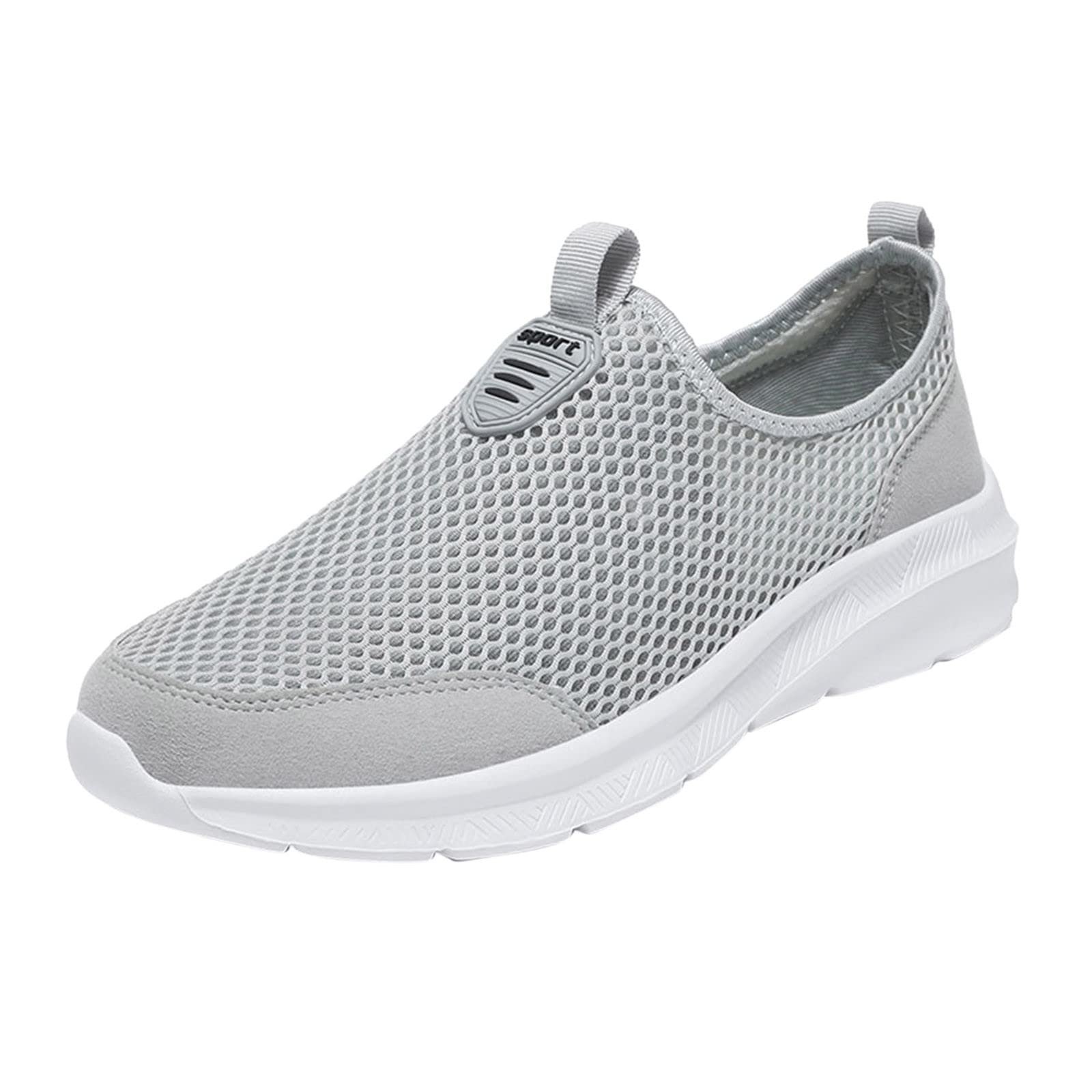 OBiQuzz men's slip-on trainers, breathable sports shoes ...
