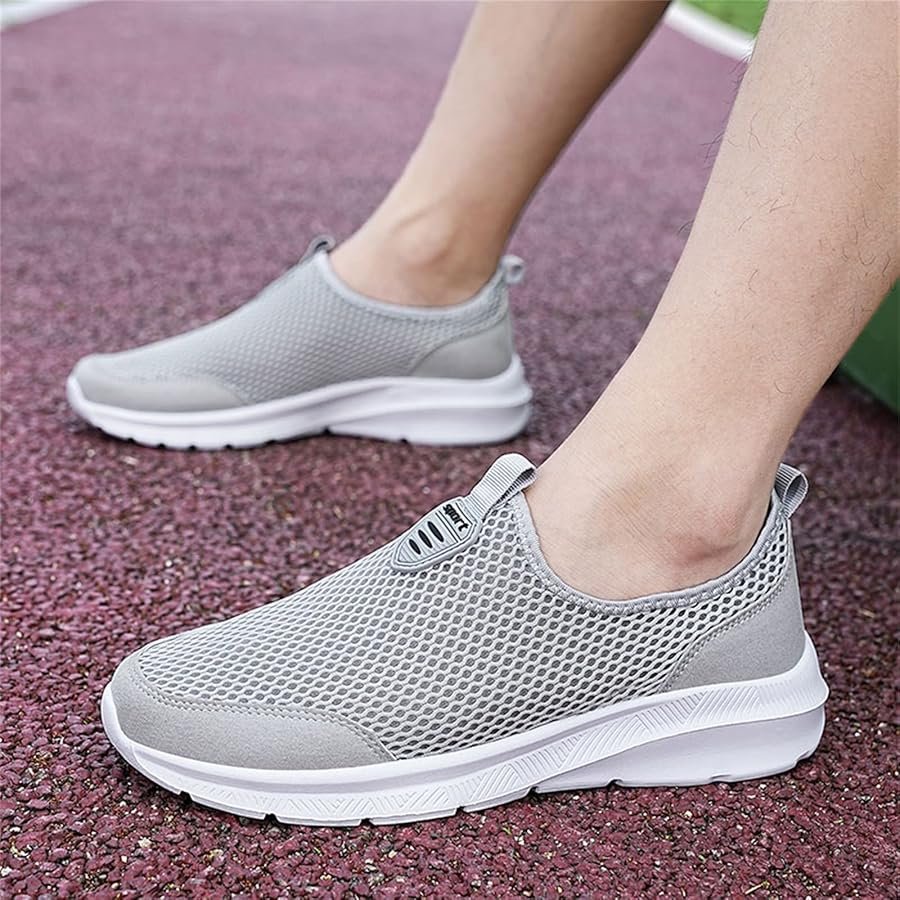 OBiQuzz men's slip-on trainers, breathable sports shoes ...