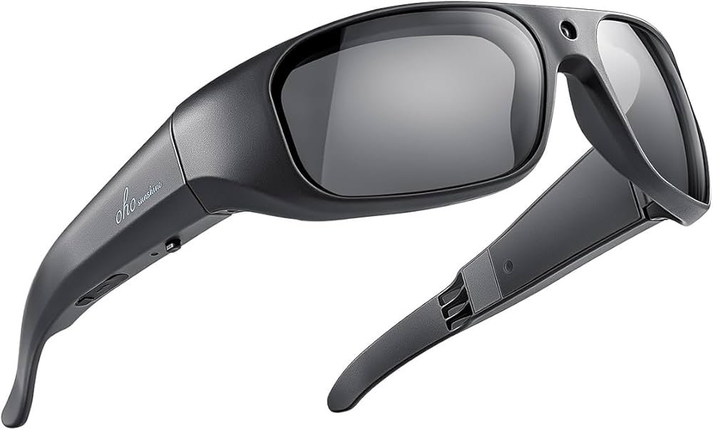 OhO 4K Ultra HD Water Resistance Video Sunglasses, Sport Smart ...