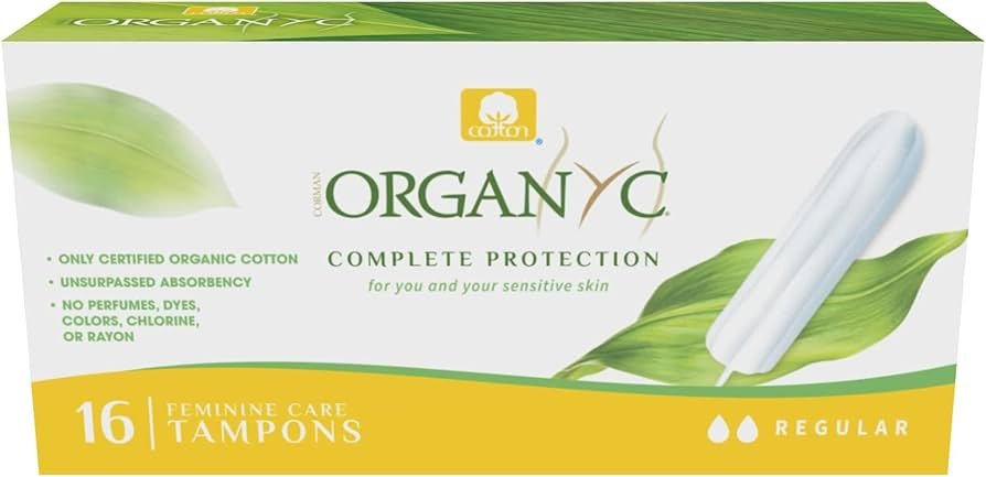 Organyc, Tampons 100% coton bio certifié RÉGULIER - 1 boîte de ...