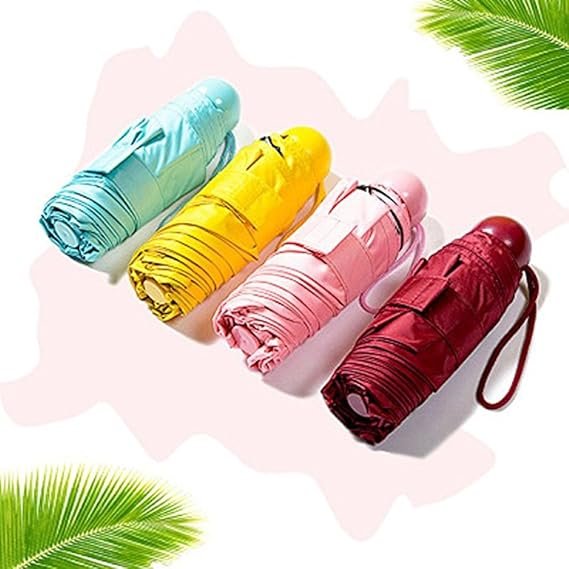 OuLi Store® Folding Umbrella Ultra-Light 210T Mini Cream ...