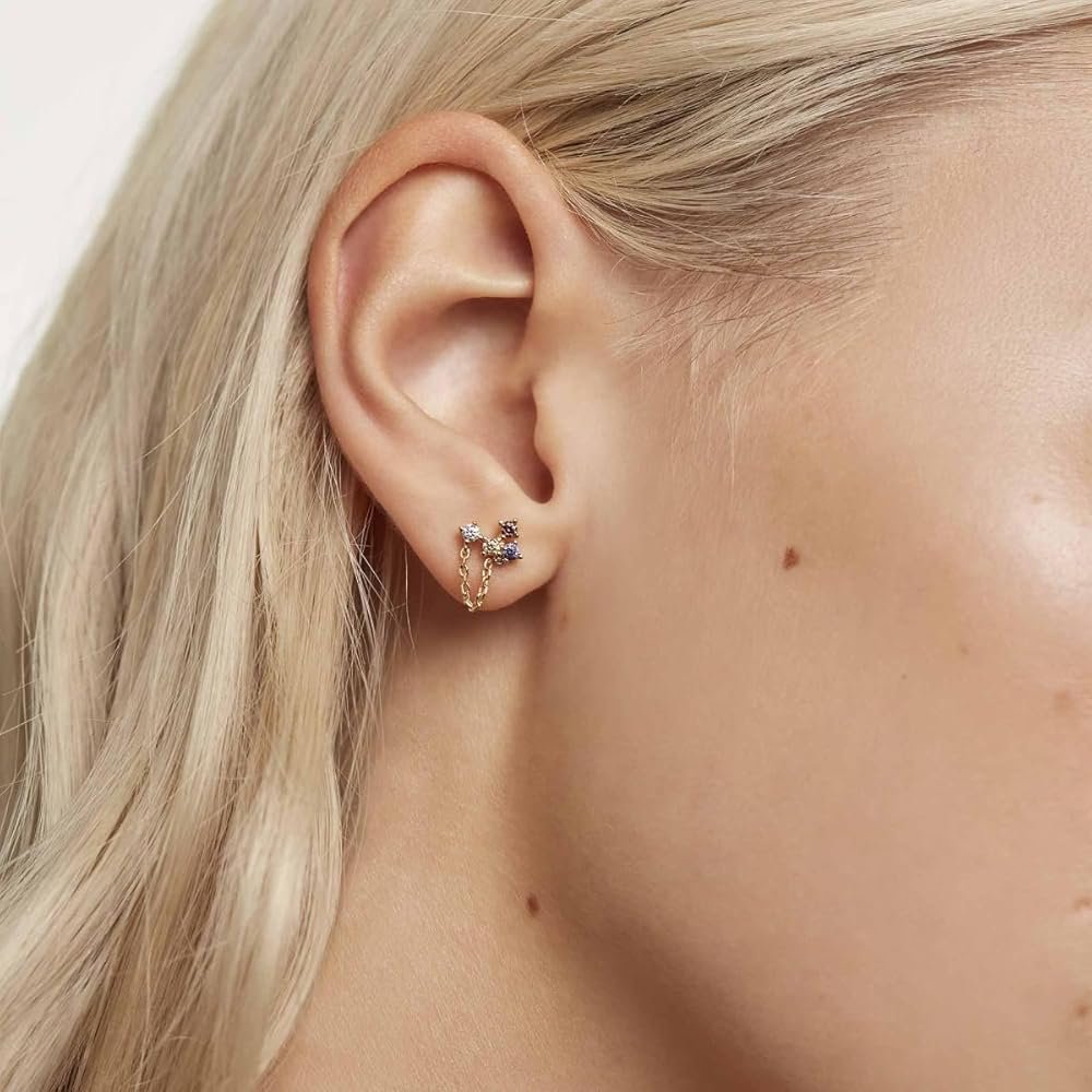 PDPaola Fox AR01-295-U Boucles d'oreille à tige en argent sterling ...