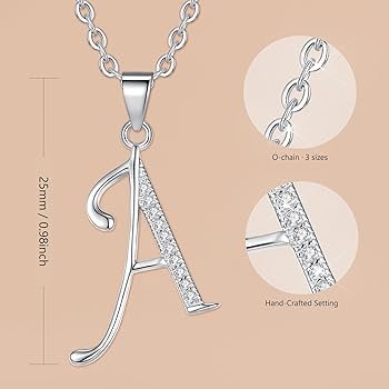 Pendentif Argent Initiale