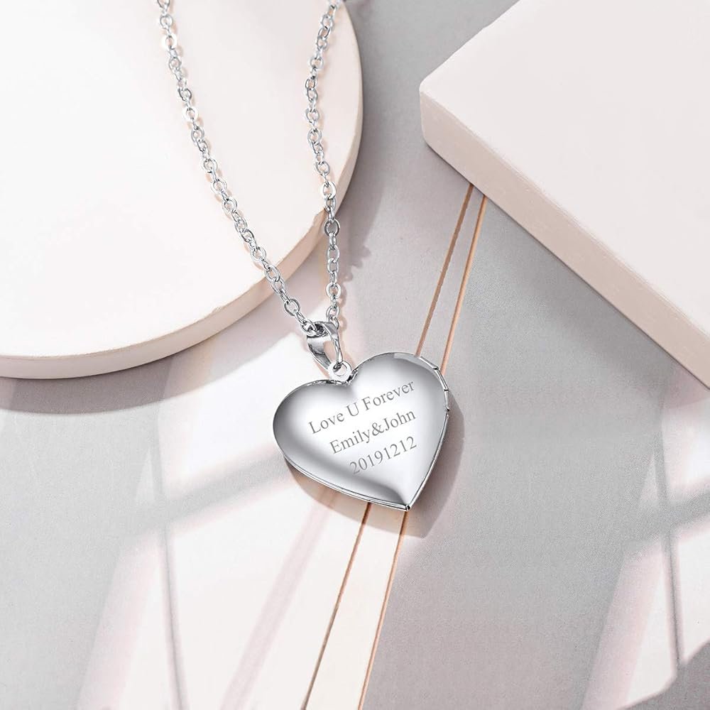 Pendentif Coeur Avec Porte Photo : Bijoux