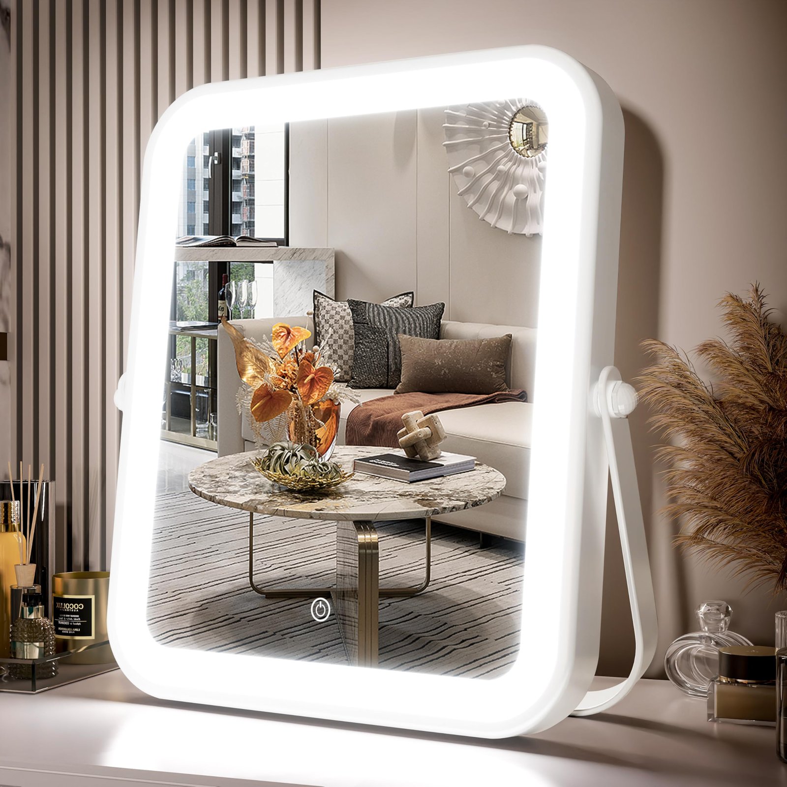 Portable Makeup Mirrors, Light-up Travel Mirror, Compact Vanity ...