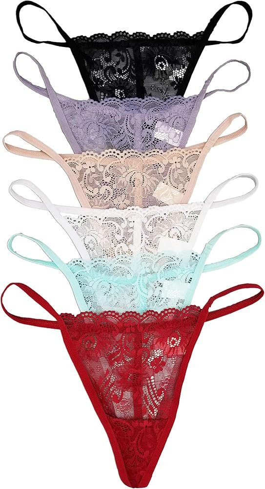 Precious Erotic Lingerie, G-String Floral Lace Tangas Underwear ...
