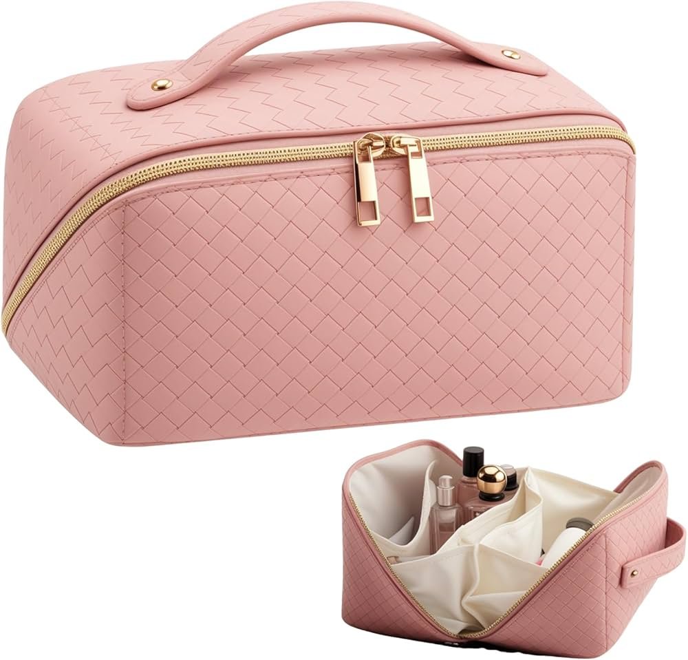 Premium Makeup Bags, Wide Open Portable Zipper Travel ...