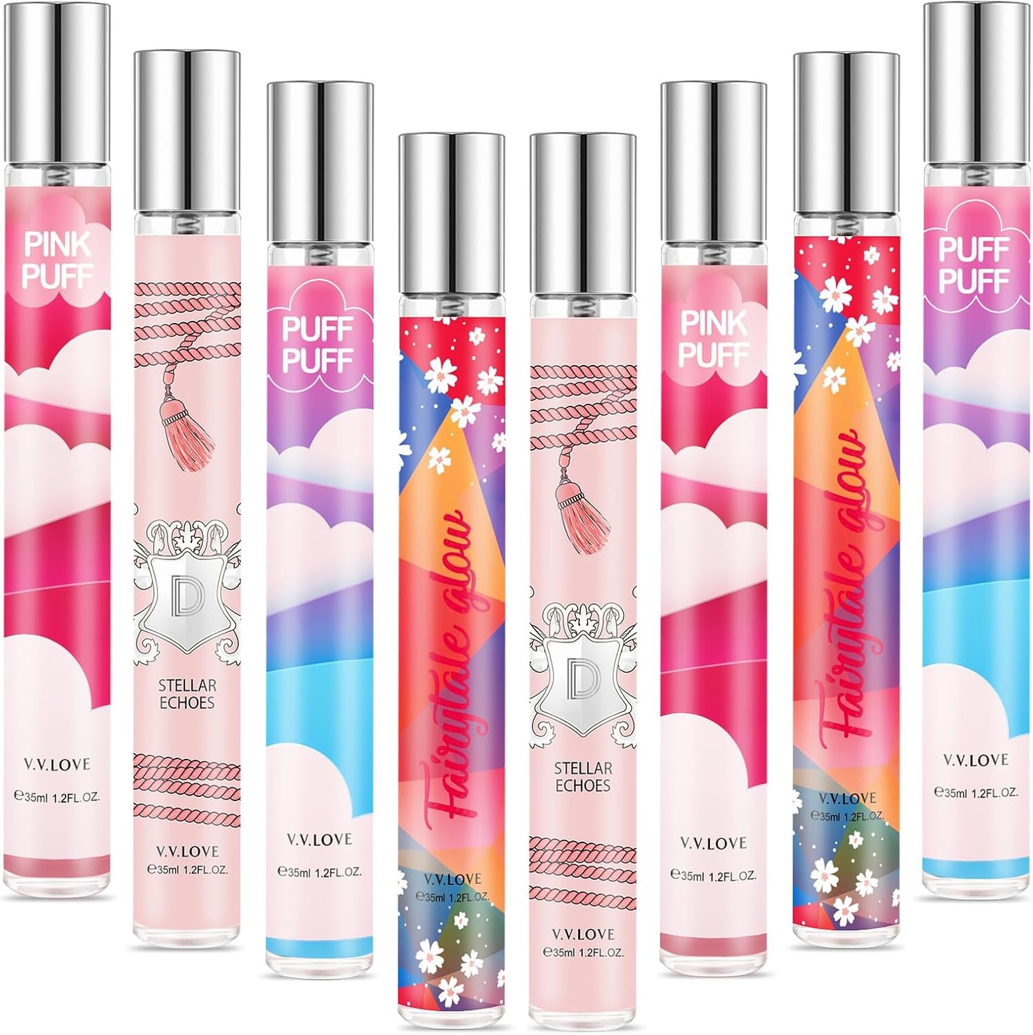 Premium Perfume Gift Set for Women 8 x 35ml Mini Fragrances with ...