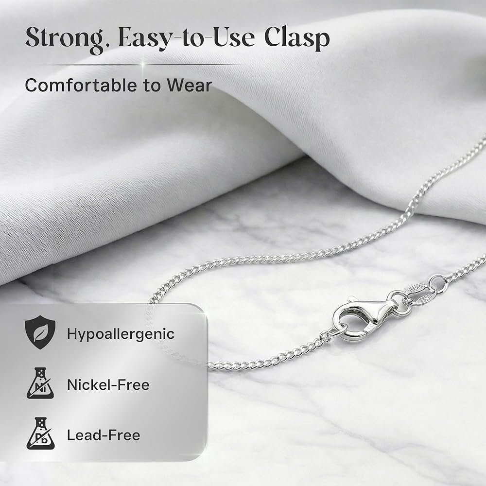 QUADRI - Collier Femme Homme en Argent 925 Diamanté