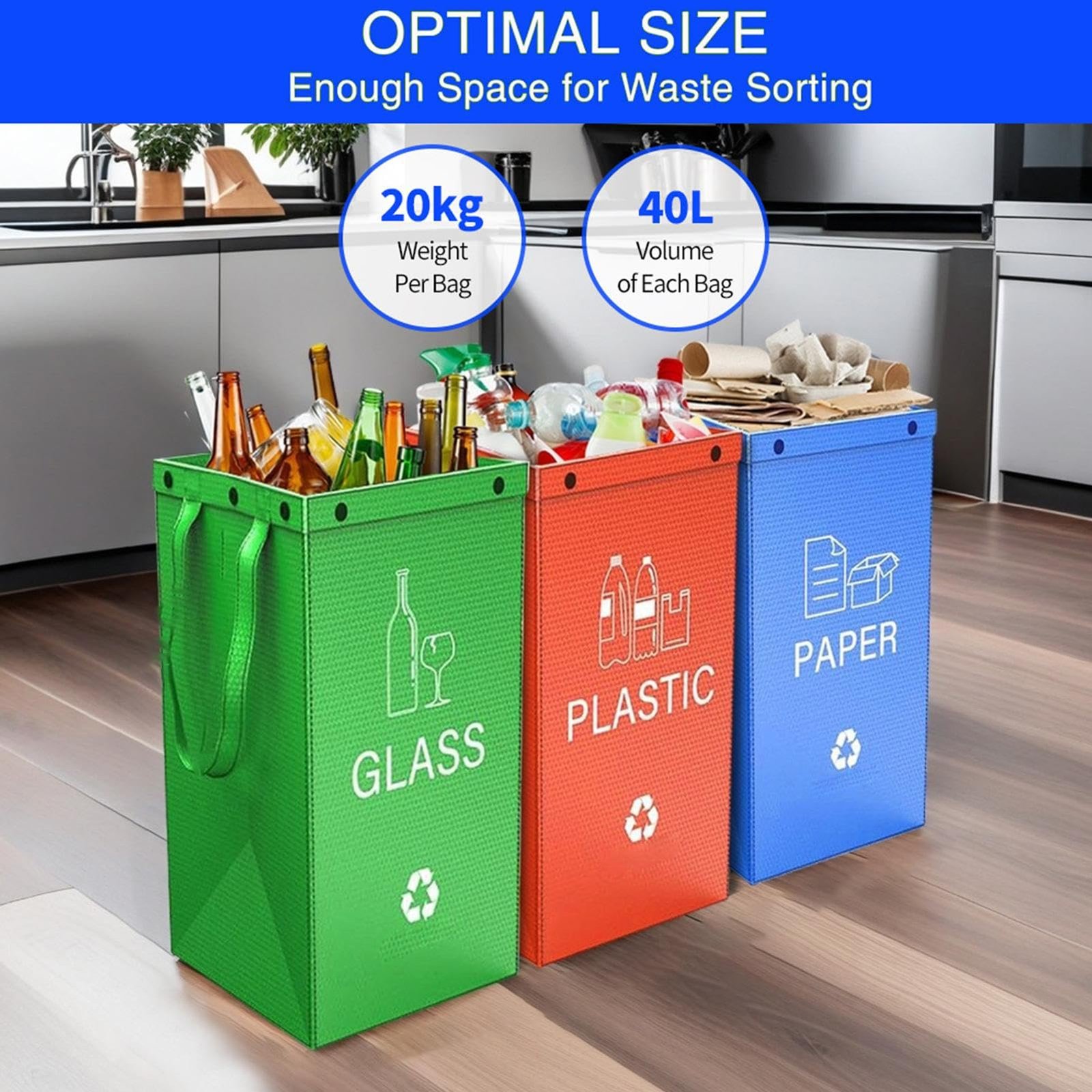 Qzdtue Party Trash Cans, Leakproof Car Garbage Bags, Reusable ...
