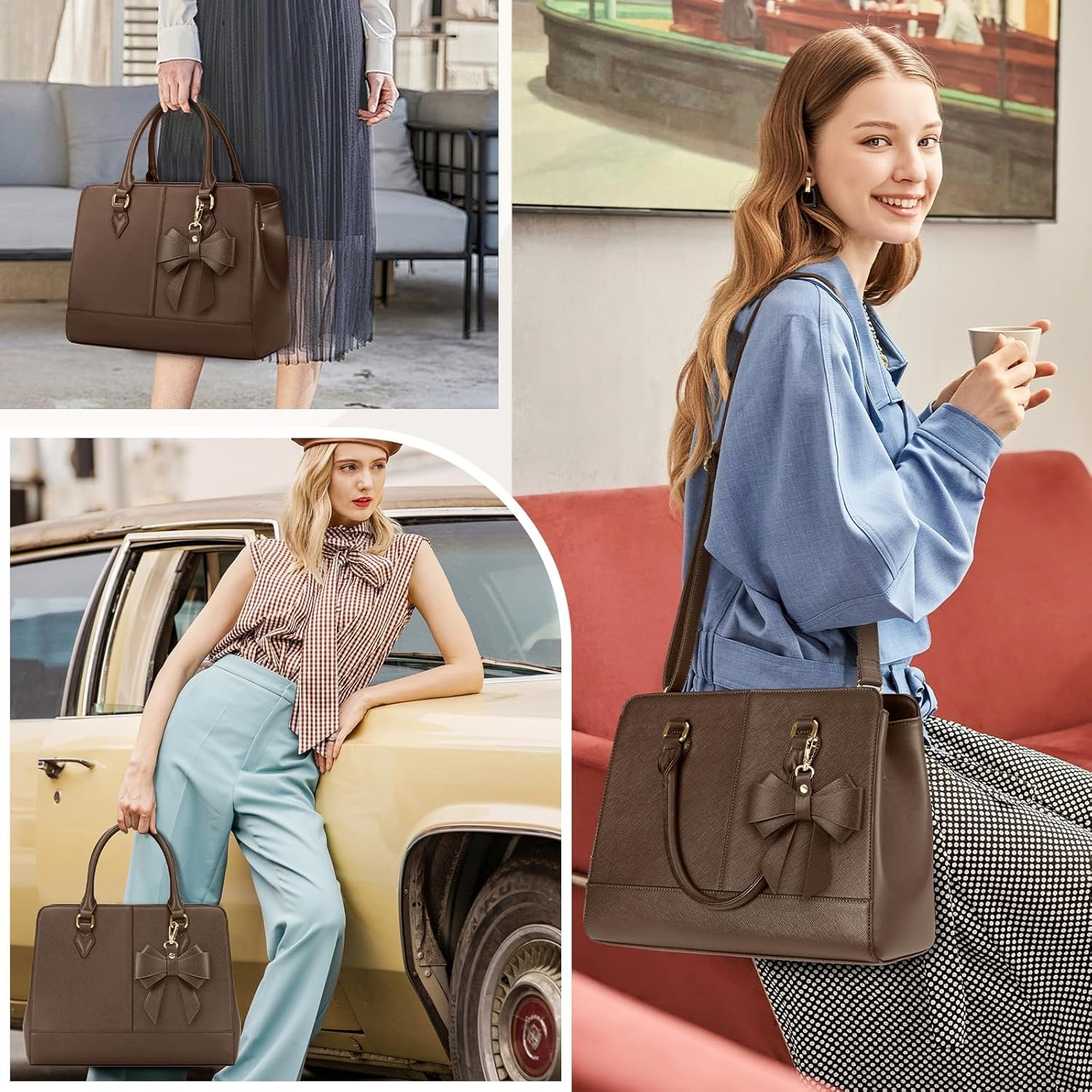 RAINSMORE Sac - Main Femme Cuir Sac - Main Portes