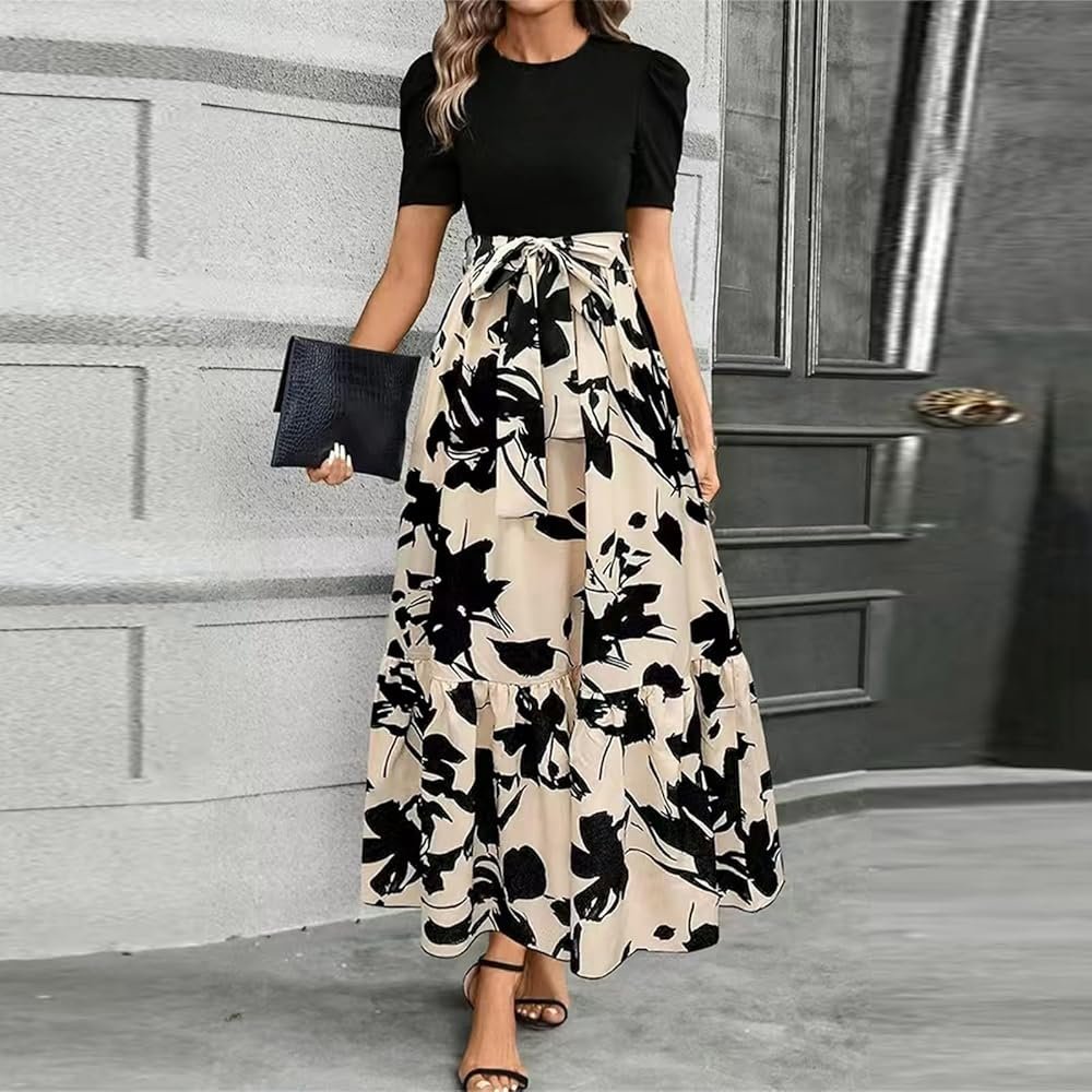 s Elegant Ceremony Dress Women Casual Dresses High Waist ...