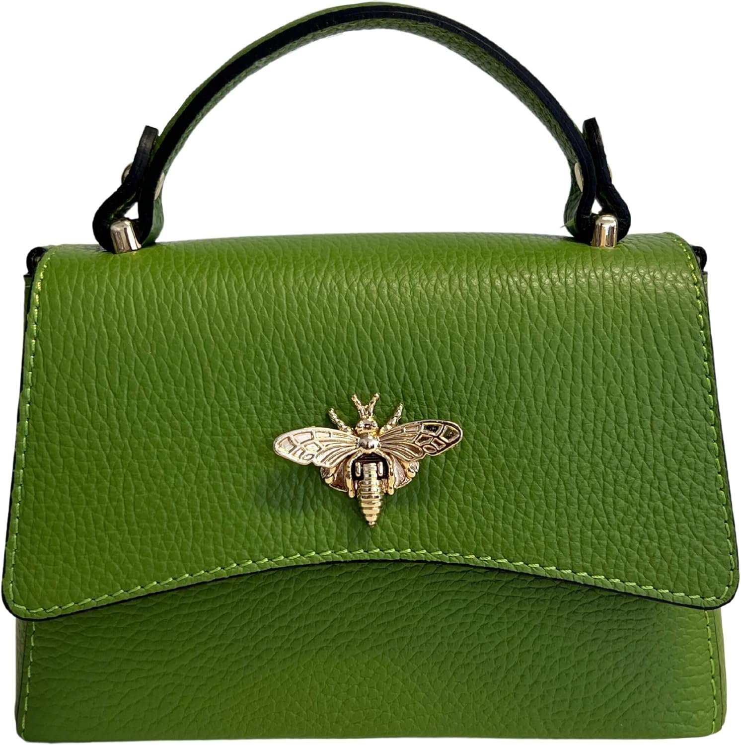 Sac - main en cuir veritable pour femme, grain