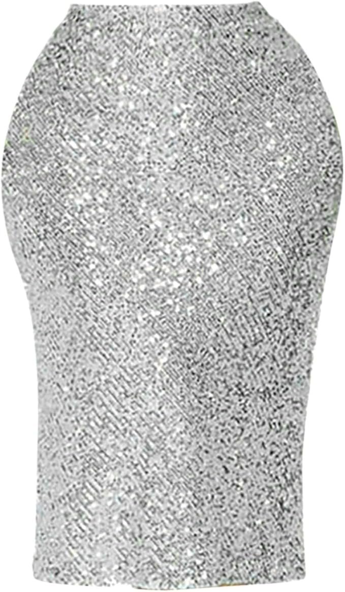 sequin skirt for women knee length evening dresses for ...