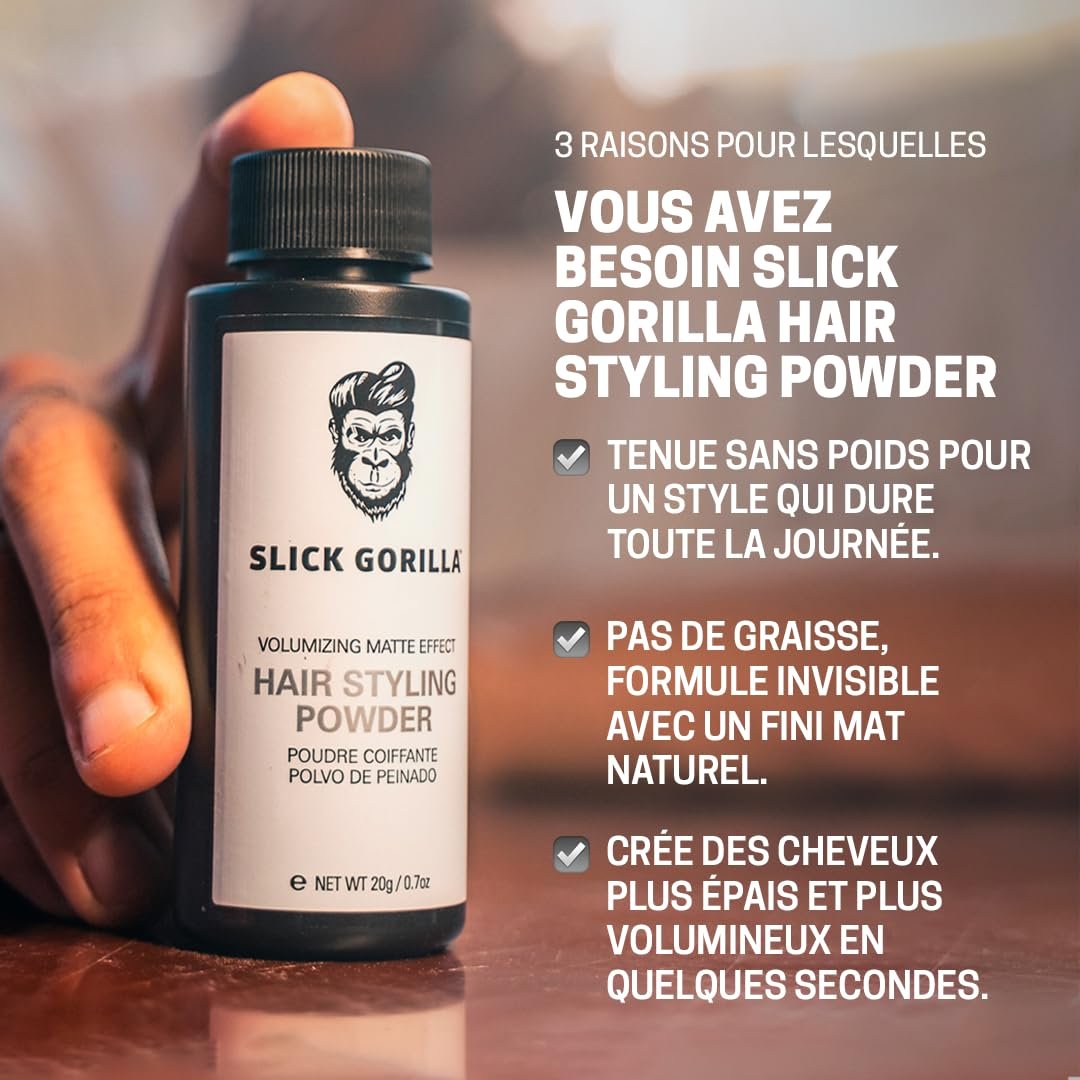 Slick Gorilla Hair Styling Powder 20g - Poudre De Coiffage