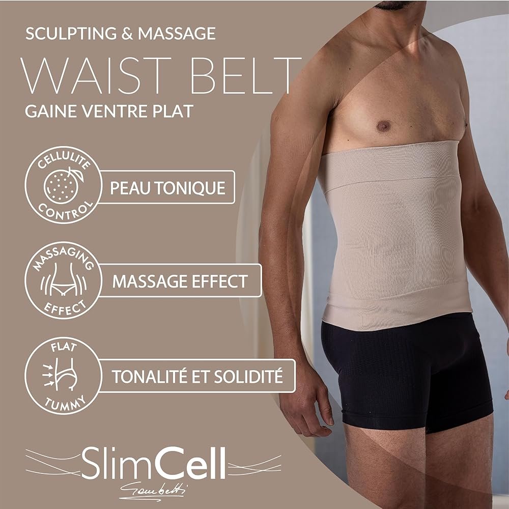 SLIMCELL Men's Flat Tummy Shaper Slimming Shapewear and ...