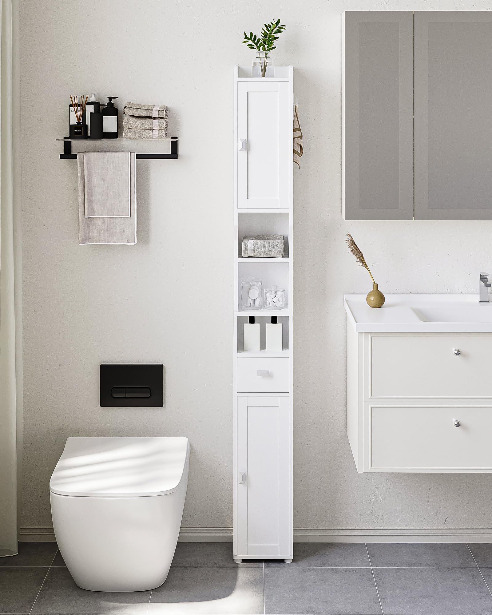 Small Bathroom Storage Cabinets Floor Standing ...