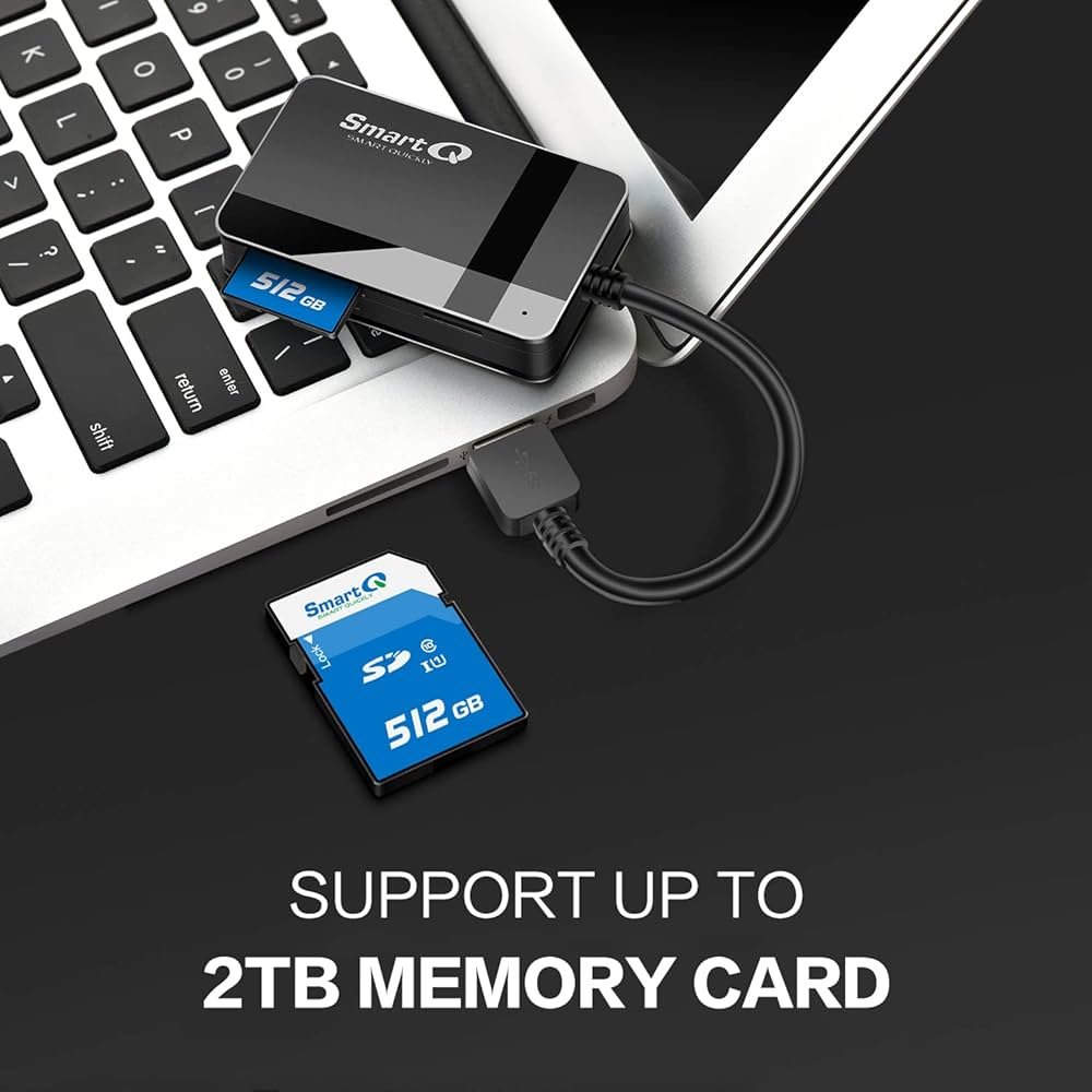 SmartQ Lecteur de cartes SD USB 3.0 C368, Plug N Play ...
