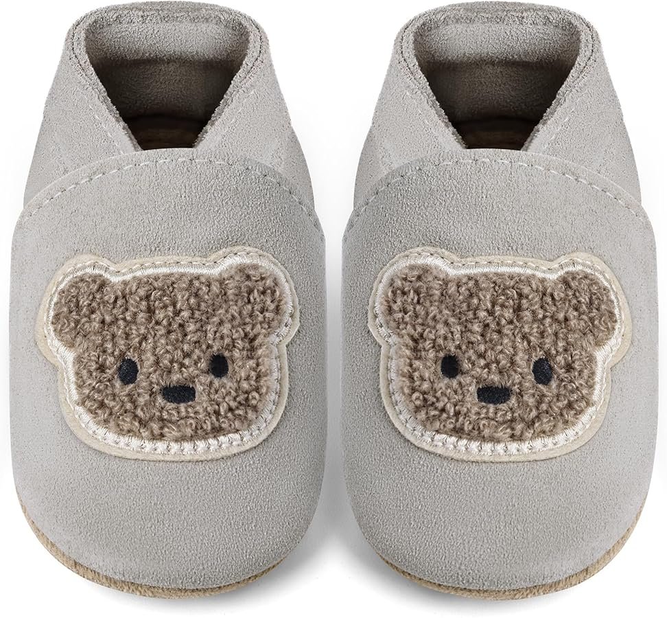 Soft Leather Baby Girl Boy Shoes Non-Slip First Steps Slippers ...