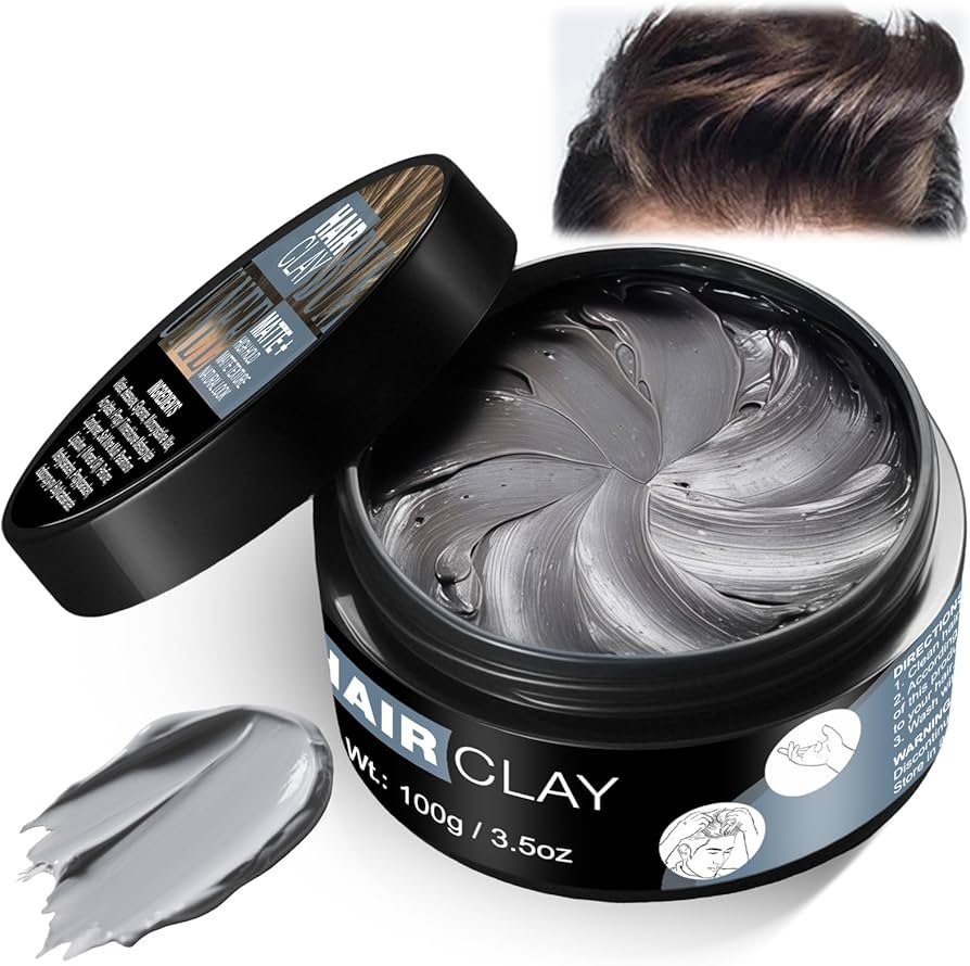 Styling Clay 100g, Hair Styling Matte Clay Cire Fixante Cheveux ...