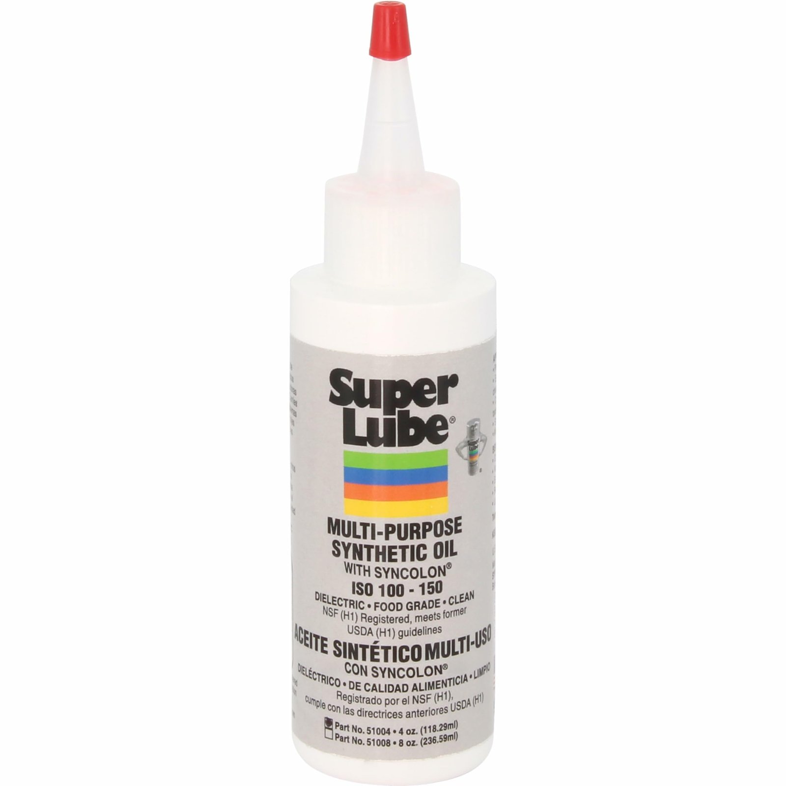 Super Lube 51004 Synthetic Oil with PTFE, High Viscosity, 4 oz Bottle