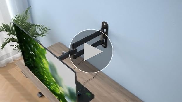 suptek Support TV Mural pour Moniteur et Télévision Plat/Incurvé de ...