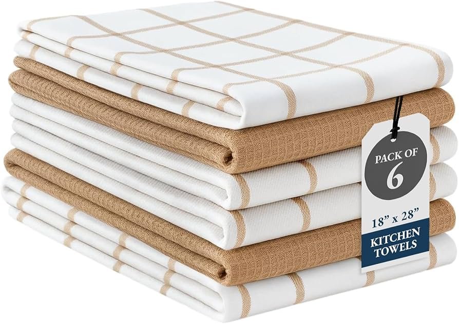 Tea Towels, Cotton Dish Towels, Kitchen Towels, Quick-Drying ...