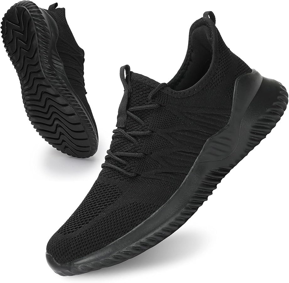 tennis shoes for men sneakers slip on sports shoes mesh ...