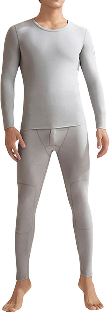 Thickened silk thermal underwear set autumn clothing high elastic ...