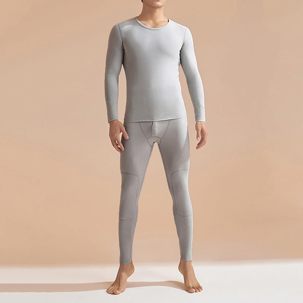 Thickened silk thermal underwear set autumn clothing high elastic ...
