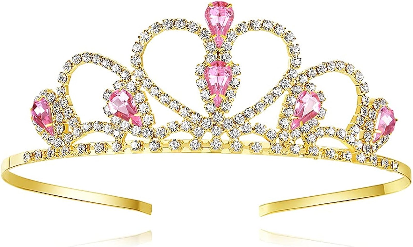 Tiare de Cristal pour Femme - Couronne de Princesse Pailletee