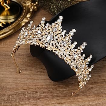 Tiare de Cristal pour Femme - Couronne de Princesse Pailletee