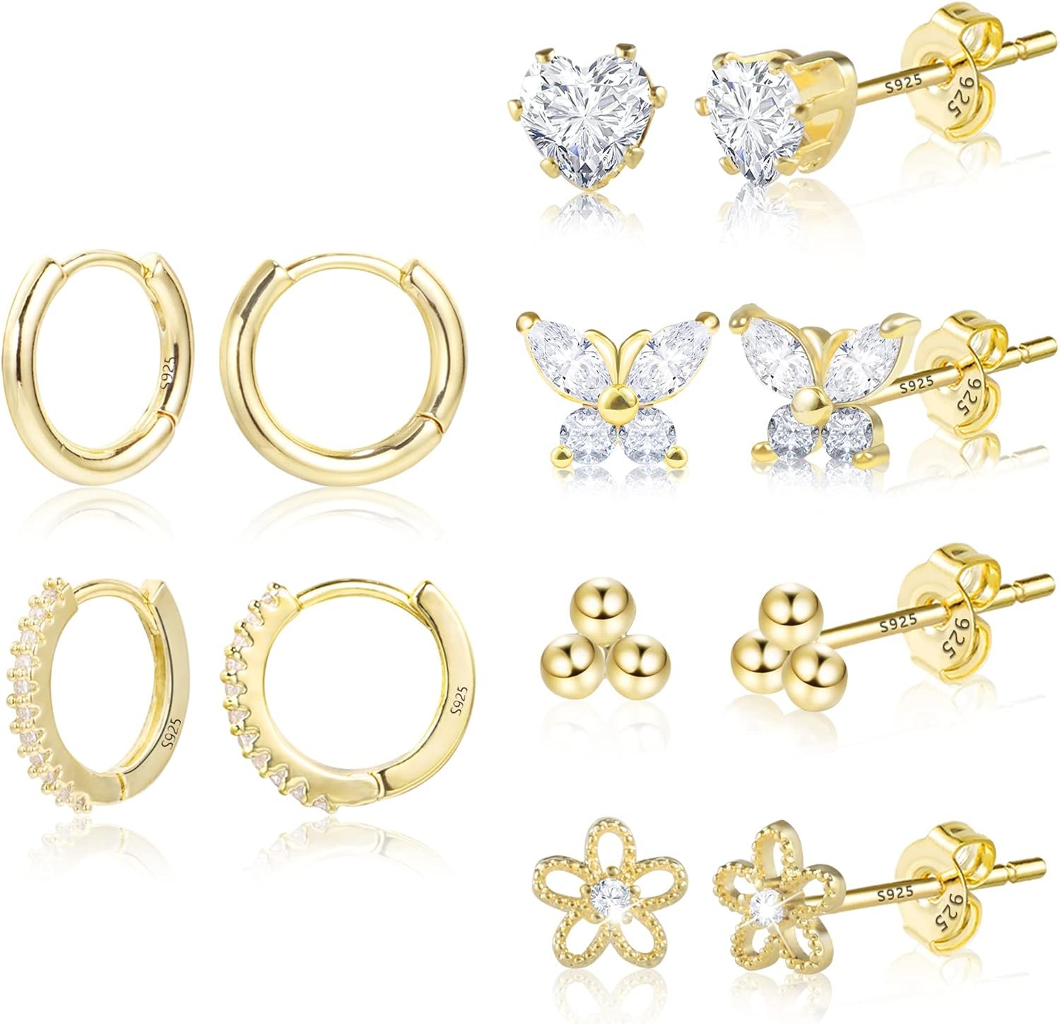 Tiffany Boucles Doreilles En Argent Plaque Or - Argent