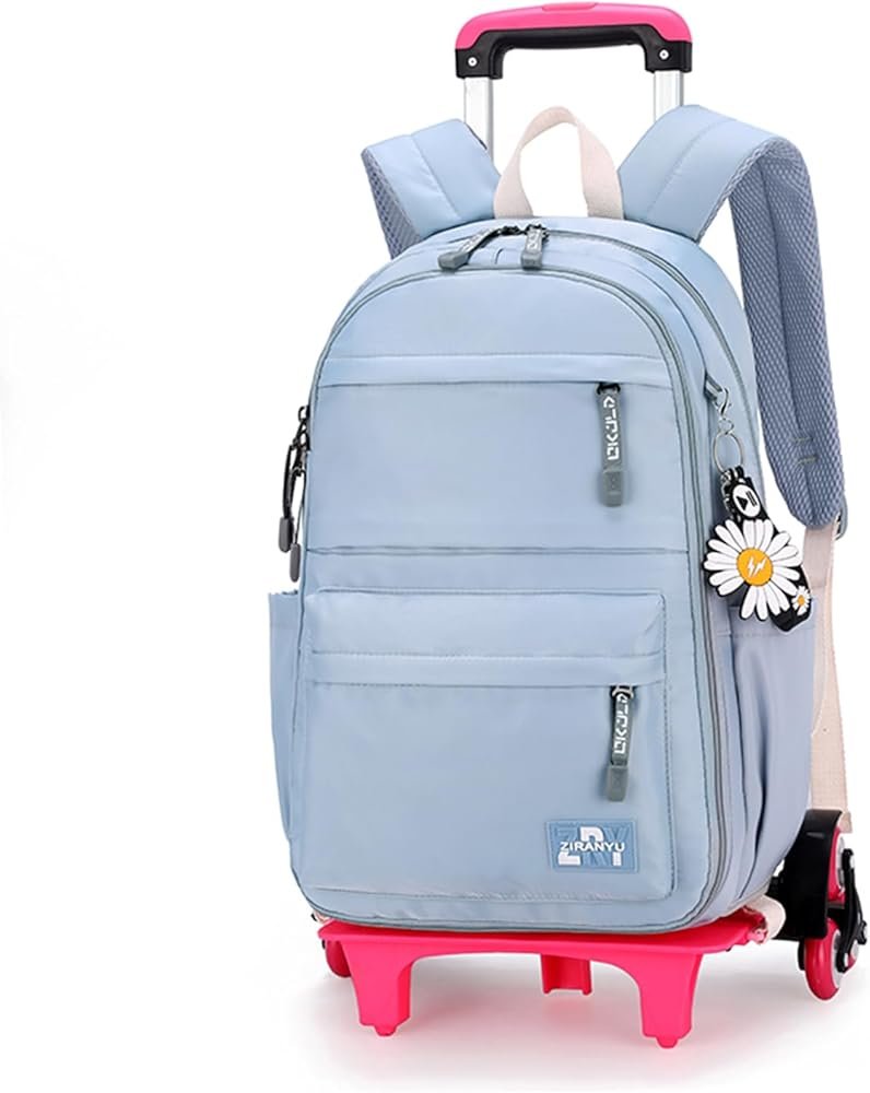 Travel Backpack with Wheels for School Teen Kids Boys Primary ...