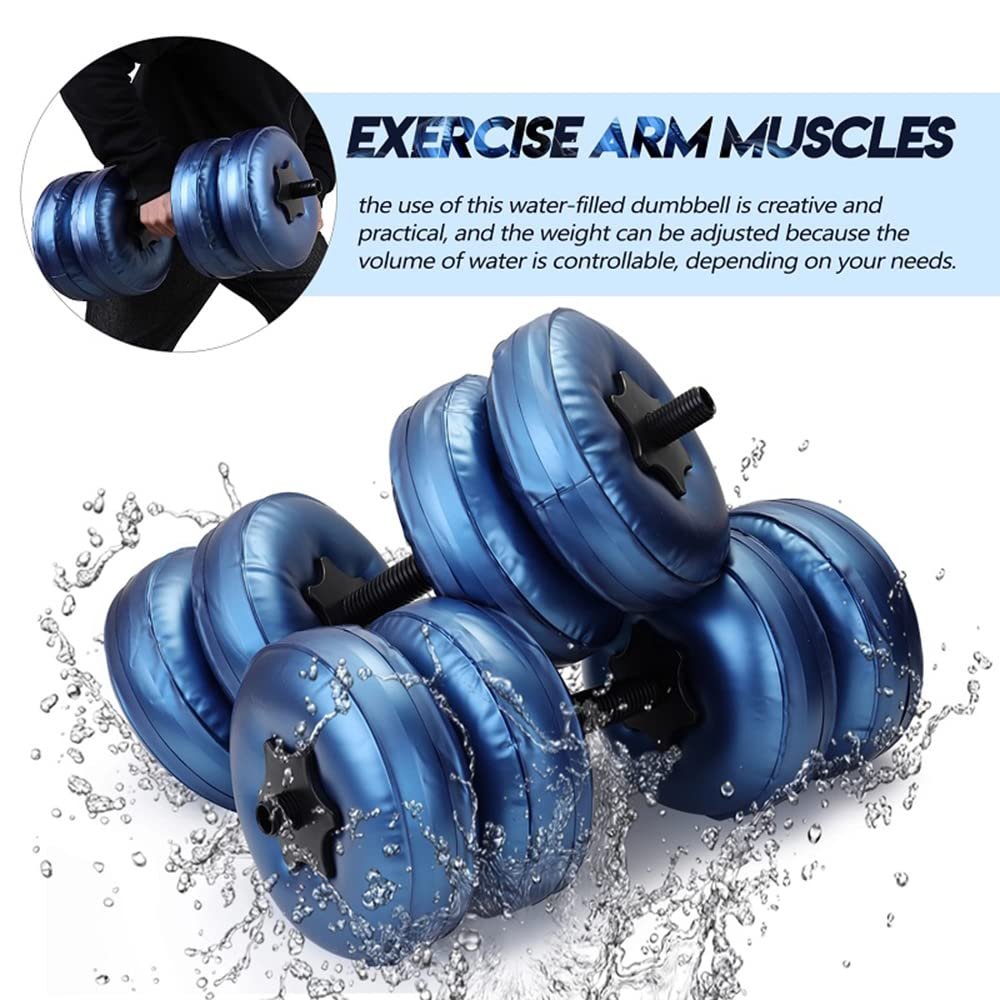 Travel Water Filled Dumbbells Set Gym Portable Adjustable for Men ...