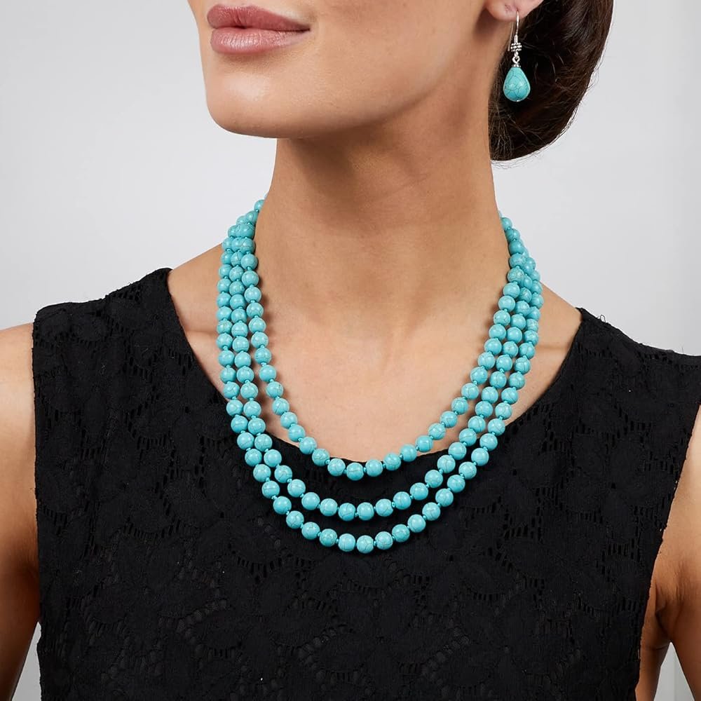 TreasureBay Parure de bijoux avec collier, bracelet et boucles d ...