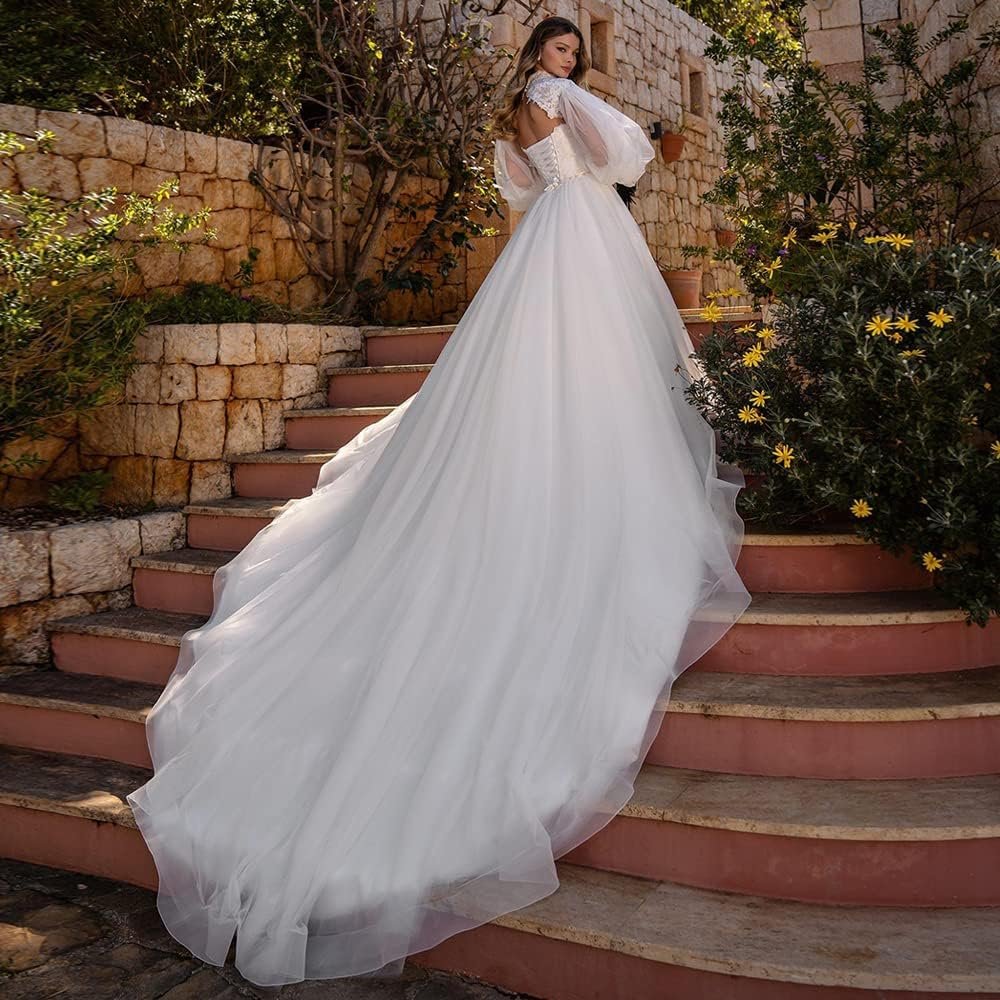 TSxuelian Elegant Sweetheart Neck Wedding Dresses with ...