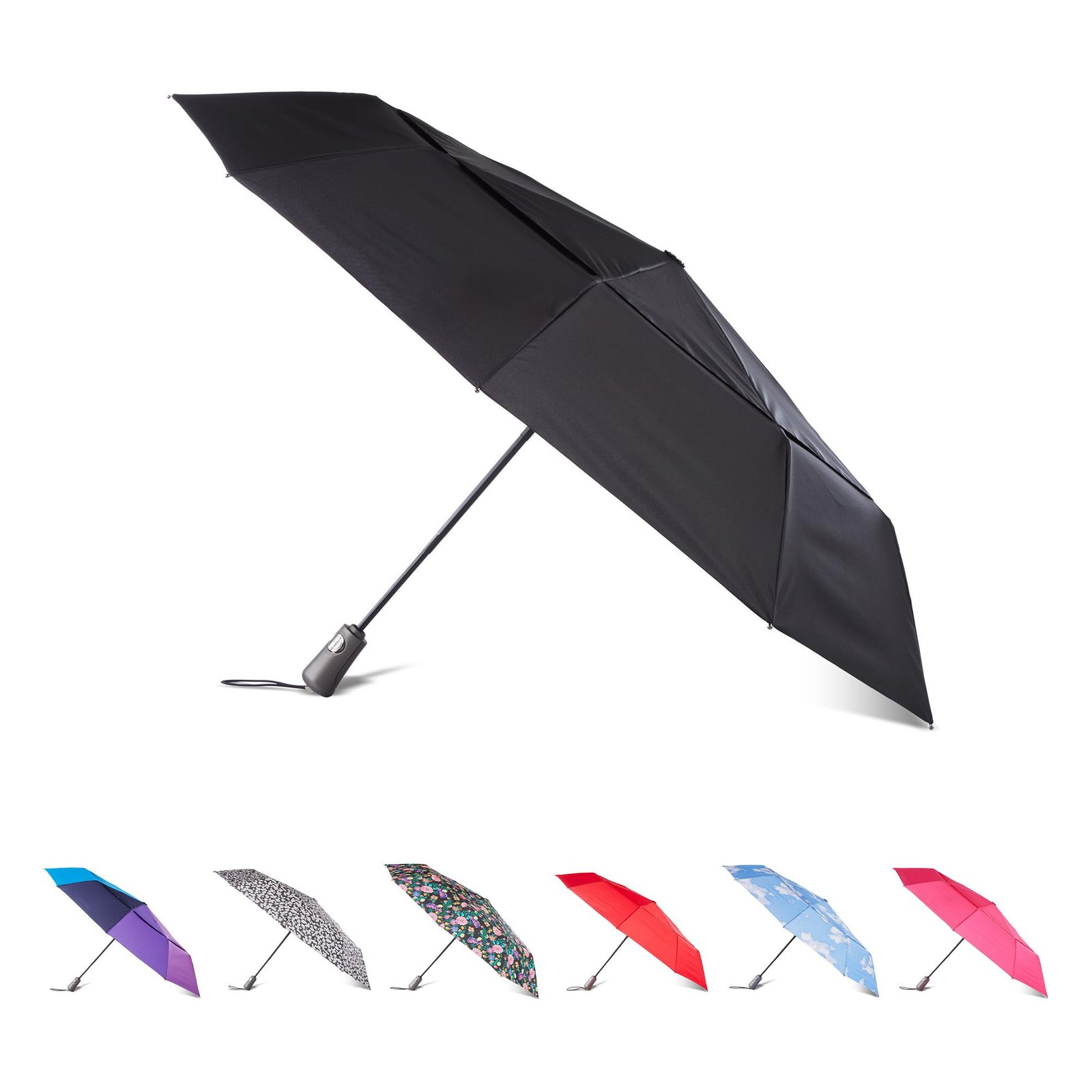 TUMELLA Parapluie de Voyage Compact Resistant au Vent