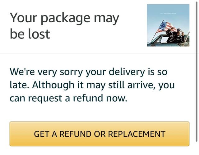 USPS delayed package - Customer wants refund
