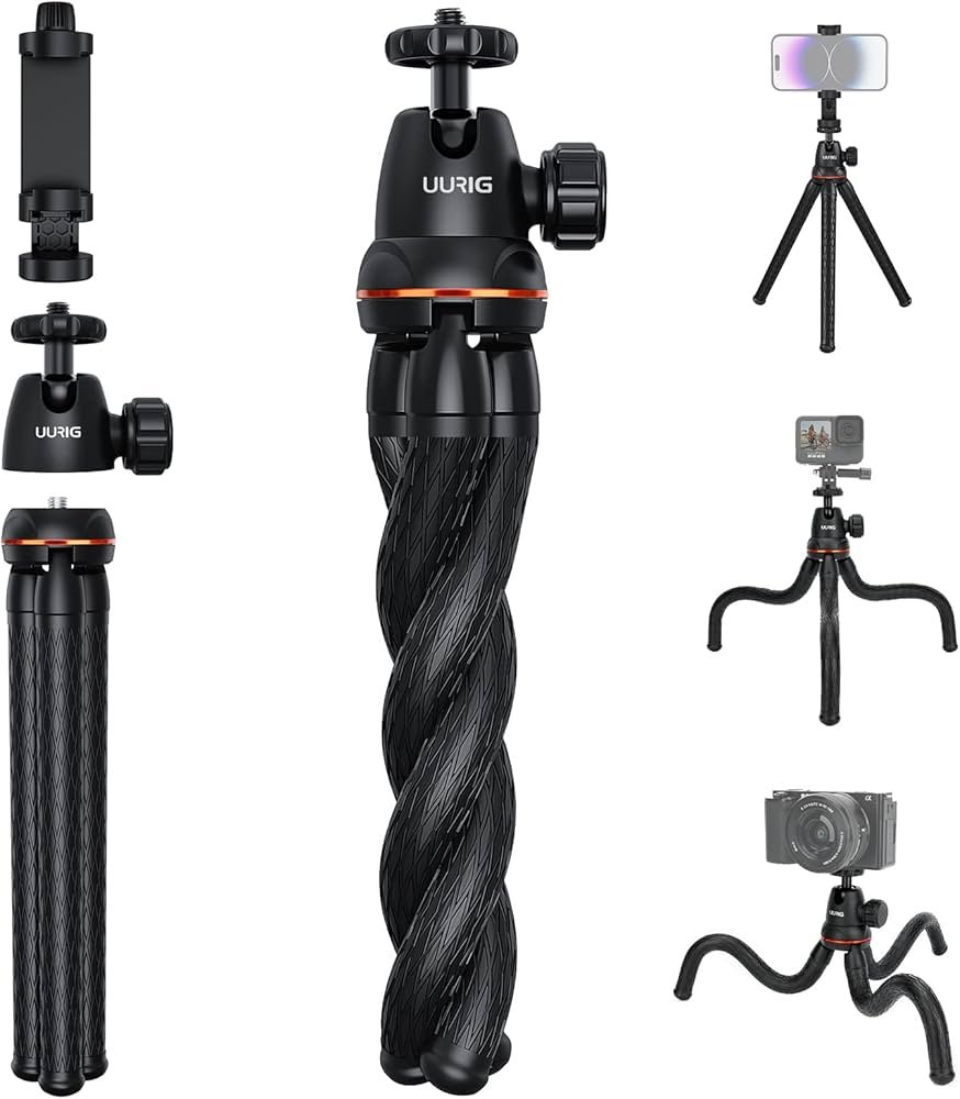 UURig Trépied pour appareil photo, mini support flexible avec ...