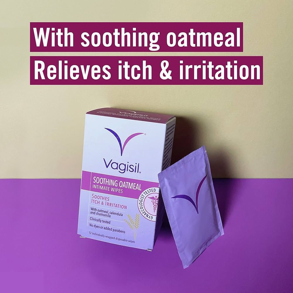 Vagisil Dual Action Intimate Wipes 12 by Vagisil