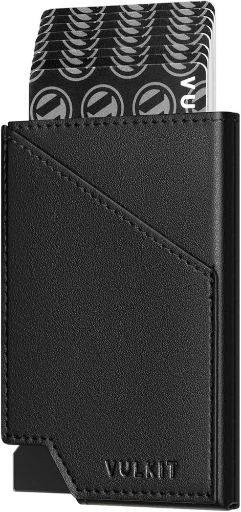 VULKIT Slim Aluminium Credit Card Holder with RFID Blocking ...