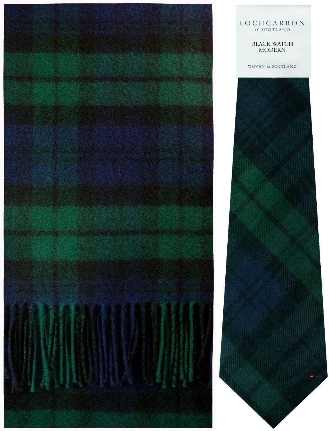 Warm Soft Comfortable Winter Lambswool Tartan Scarf & Tie For Men